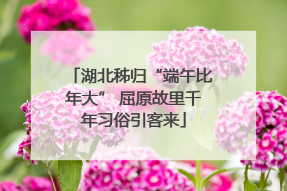 湖北秭归“端午比年大” 屈原故里千年习俗引客来